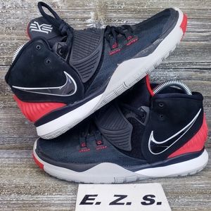 Nike Kyrie 6 GS Bred BQ5599-002 Black White Basketball Shoes Size 5.5 Youth